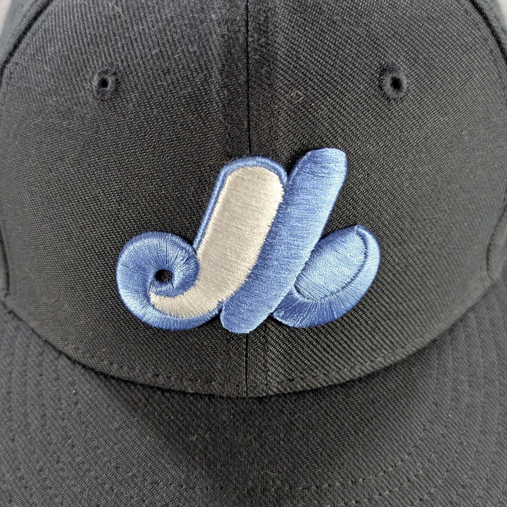 Nike Montreal Expos MLB True Dri-FIT Vapor Performance Hat OS Black 646089-010 - Picture 3 of 11